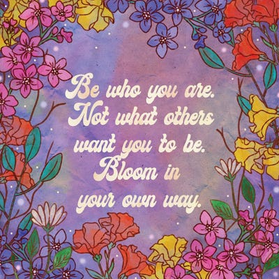 Bloom In Your Own Way Canvas Artwork by Olivia Bürki | iCanvas