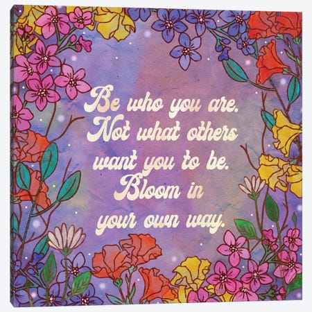 Bloom In Your Own Way Canvas Print #OBK3} by Olivia Bürki Canvas Wall Art