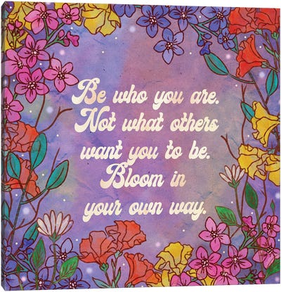 Bloom In Your Own Way Canvas Art Print - Olivia Bürki