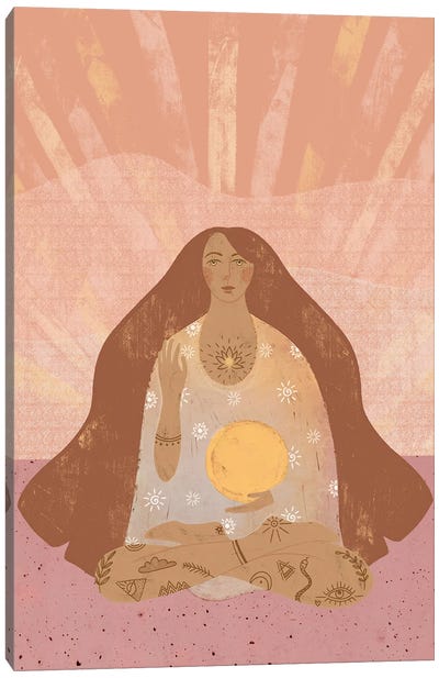 Sun Goddess Canvas Art Print - Olivia Bürki
