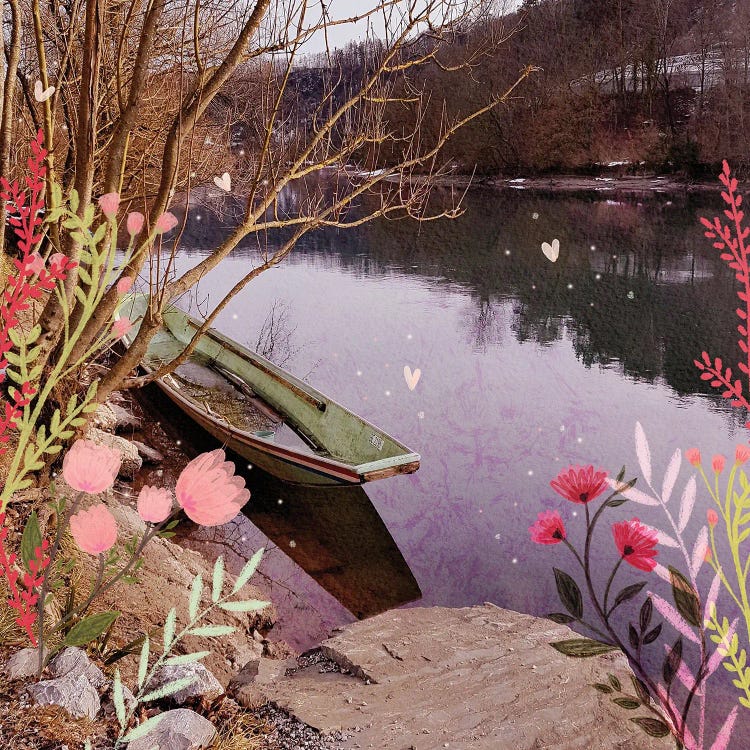 The Green Boat by Olivia Bürki wall art