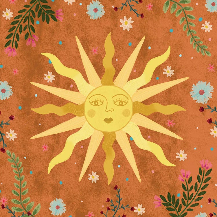Vintage Sun by Olivia Bürki wall art