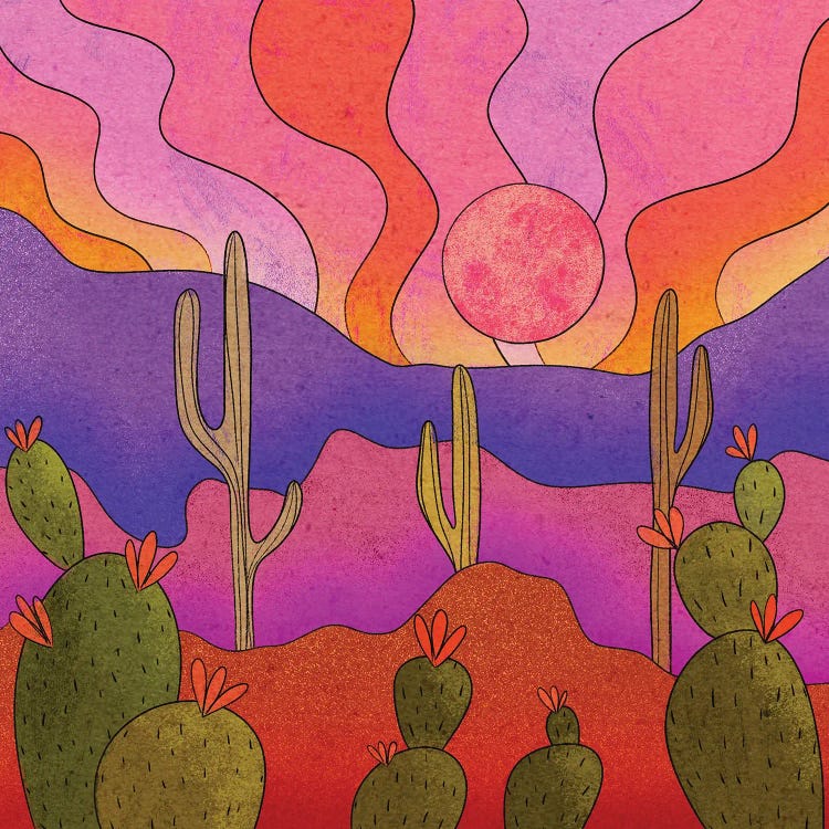 Blooming Cacti