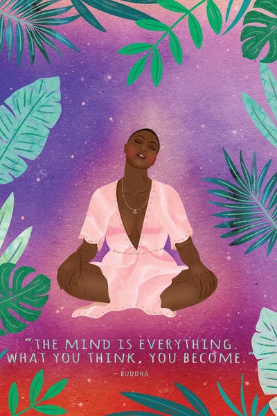 You Become What You Think by Olivia Bürki art print