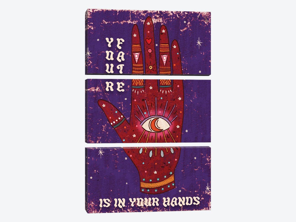 Your Fate Is In Your Hands by Olivia Bürki 3-piece Canvas Art