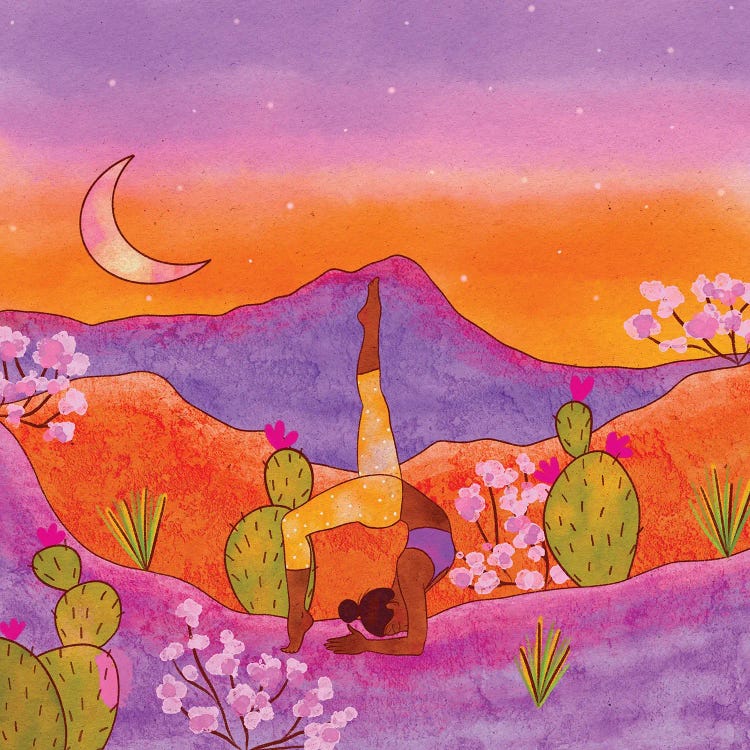 Yoga In The Desert Iii by Olivia Bürki wall art