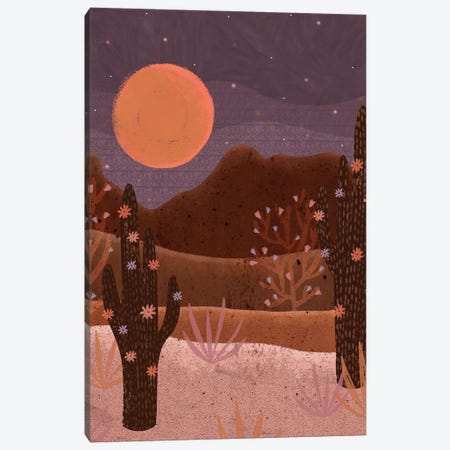 Blooming Desert Canvas Print #OBK5} by Olivia Bürki Art Print