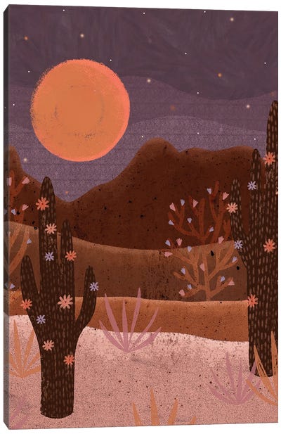 Blooming Desert Canvas Art Print - Olivia Bürki
