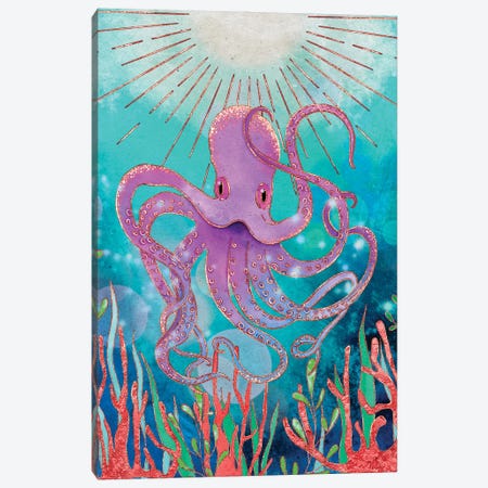Octopus Magic Canvas Print #OBK65} by Olivia Bürki Canvas Print