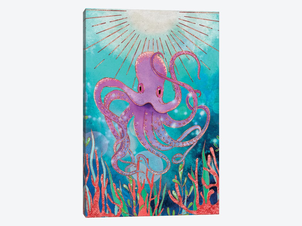 Octopus Magic by Olivia Bürki 1-piece Canvas Wall Art