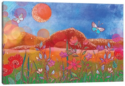 Magical Flower Meadow Canvas Art Print - Olivia Bürki