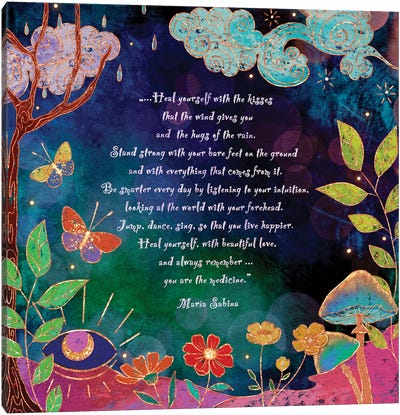 Poem Of María Sabina Part II Canvas Art Print - Olivia Bürki
