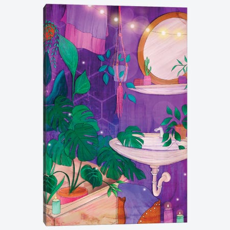 Bathroom Magick Canvas Print #OBK71} by Olivia Bürki Canvas Art Print