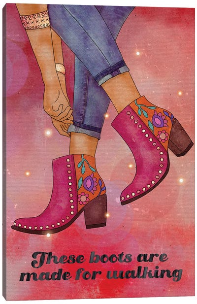 Boots Canvas Art Print - Olivia Bürki