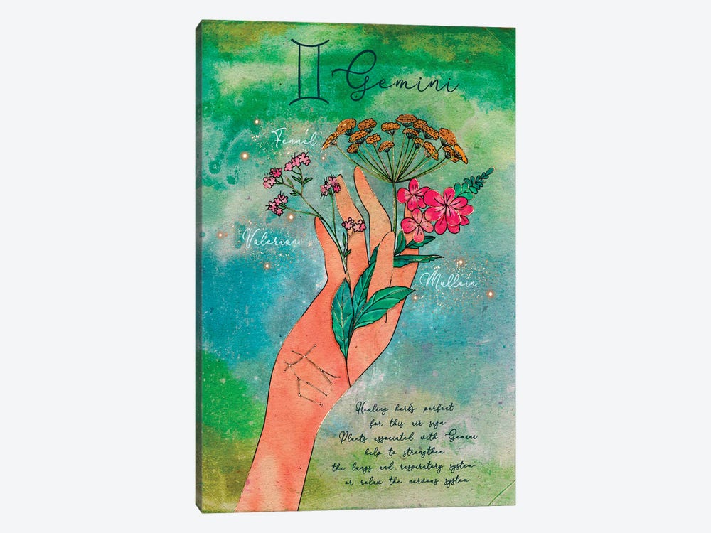 Gemini Healing Herbs by Olivia Bürki 1-piece Art Print