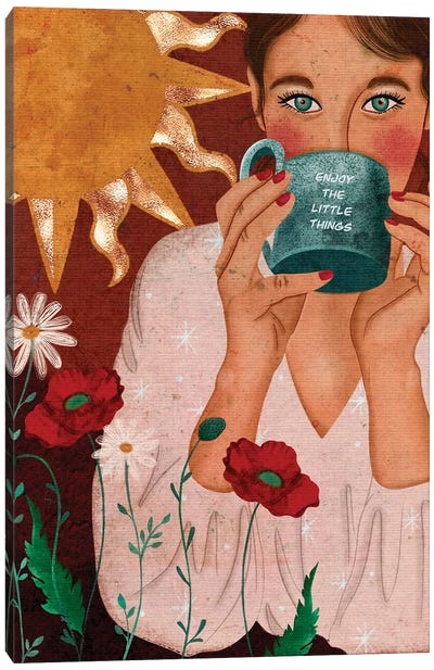Enjoy The Little Things Canvas Art Print - Olivia Bürki