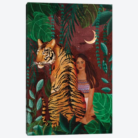 Jungle Nights Canvas Print #OBK89} by Olivia Bürki Canvas Wall Art