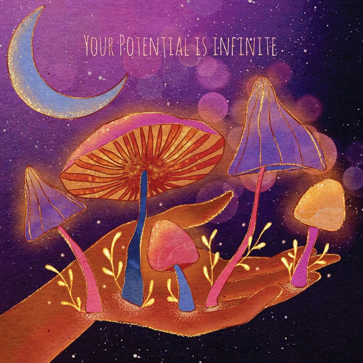 Your Potential Is Infinite by Olivia Bürki wall art
