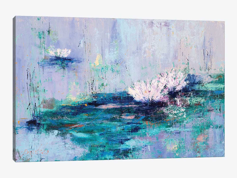 Water Lilies by Olena Bogatska 1-piece Canvas Print