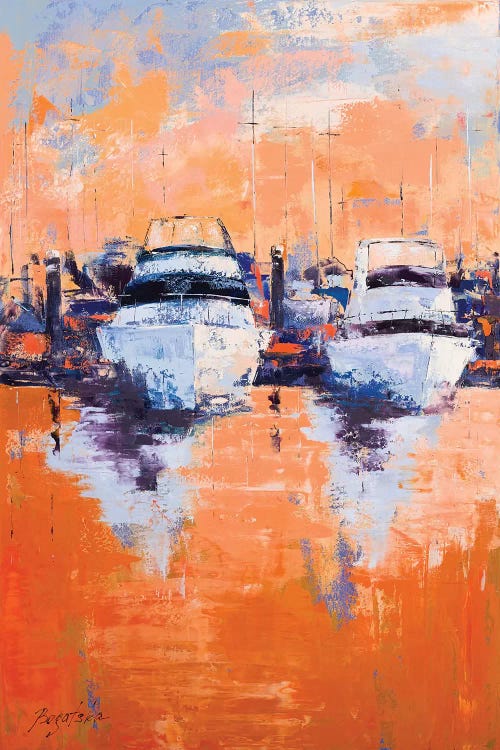 Evening Dock by Olena Bogatska wall art