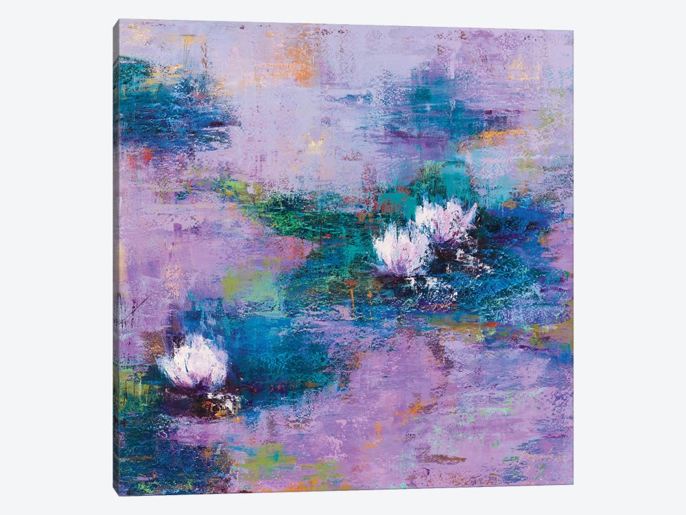 Purple Pond 1-piece Canvas Wall Art