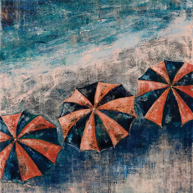 Beach Umbrellas by Olena Bogatska wall art