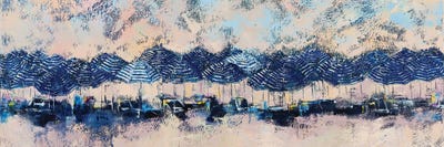 Sun And Stripes by Olena Bogatska framed canvas print