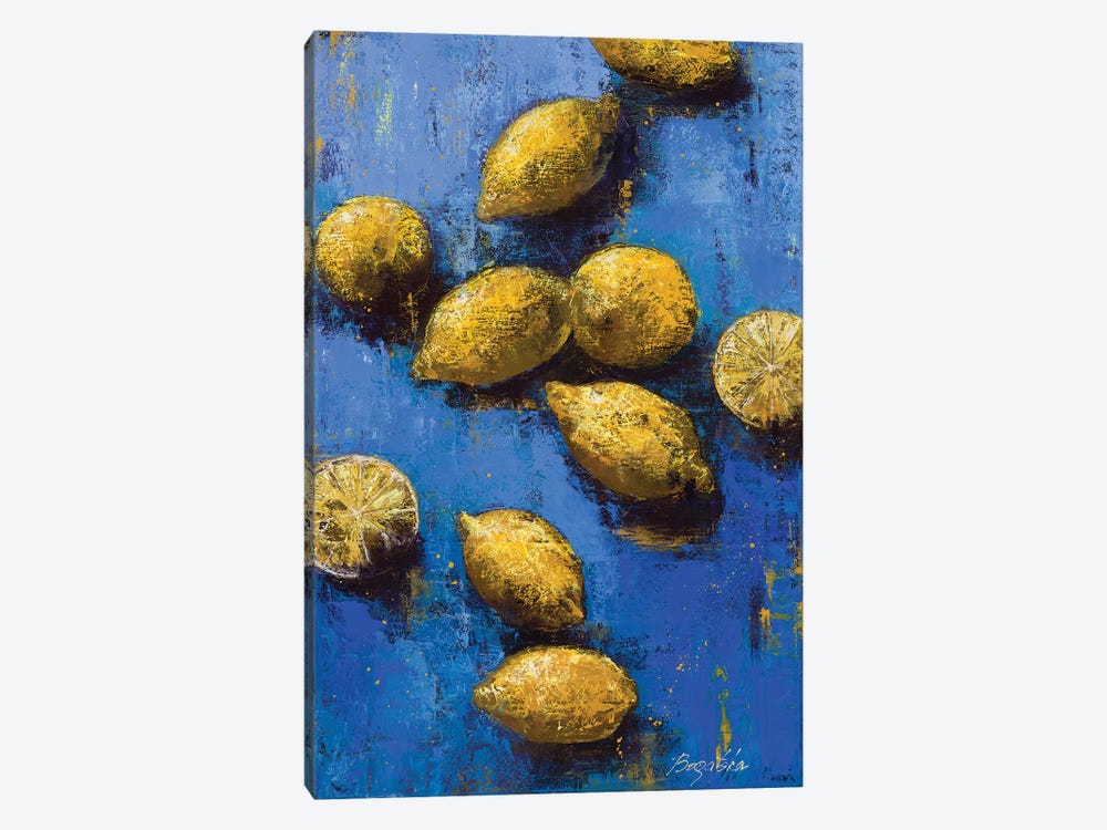Lemons II by Olena Bogatska 1-piece Canvas Art Print
