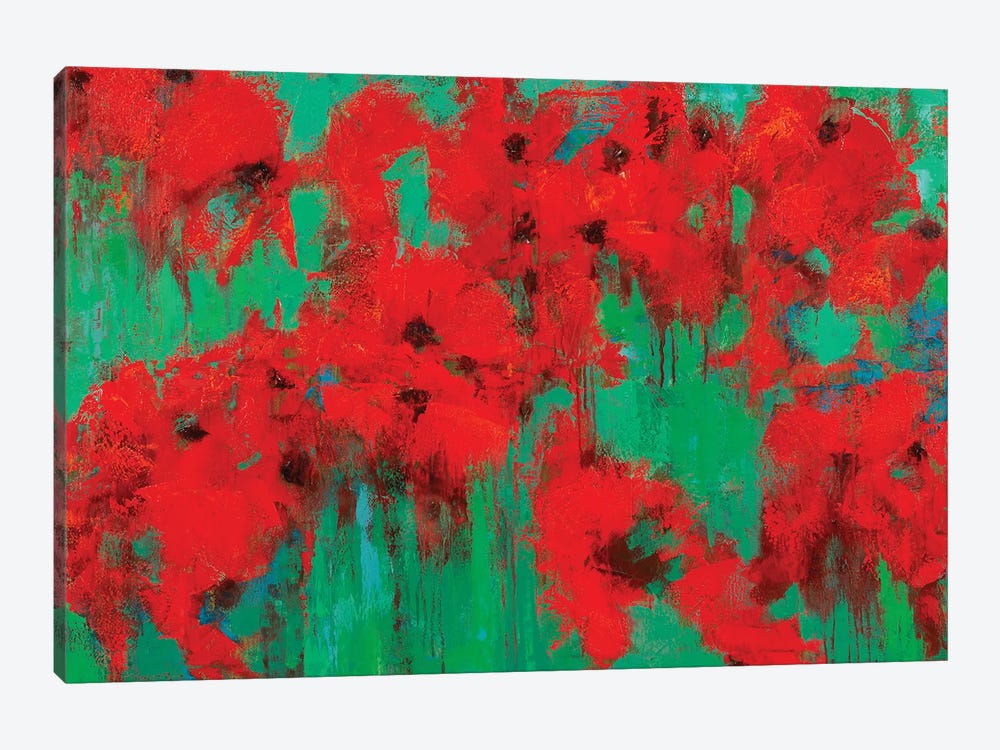Poppy Field by Olena Bogatska 1-piece Canvas Art