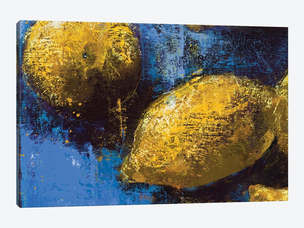 Lemons IV by Olena Bogatska 1-piece Canvas Artwork