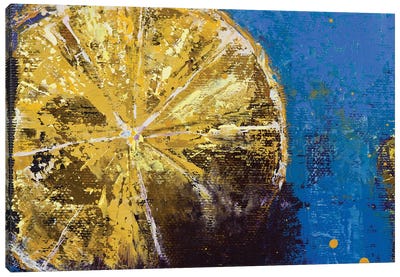 Lemons V Canvas Art Print - Lemon & Lime Art