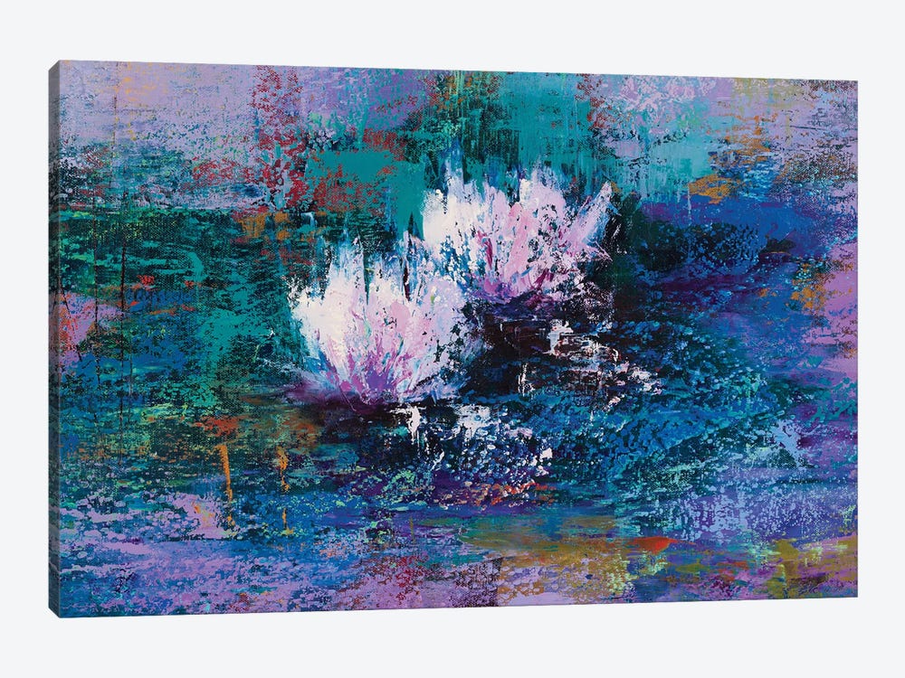 Water Lilies II by Olena Bogatska 1-piece Canvas Artwork