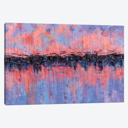 Dock Sunset Canvas Print #OBO128} by Olena Bogatska Canvas Print