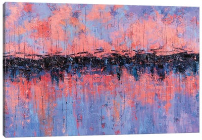 Dock Sunset Canvas Art Print - Olena Bogatska