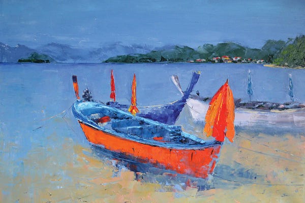 Artistic Travels: Surin Beach by Olena Bogatska