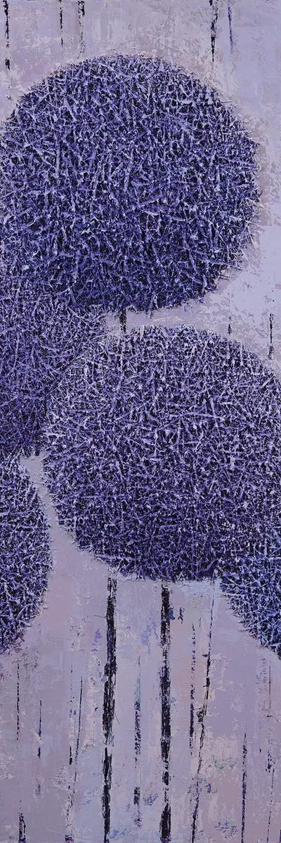 Garden Geometry 2021 III by Olena Bogatska framed canvas print