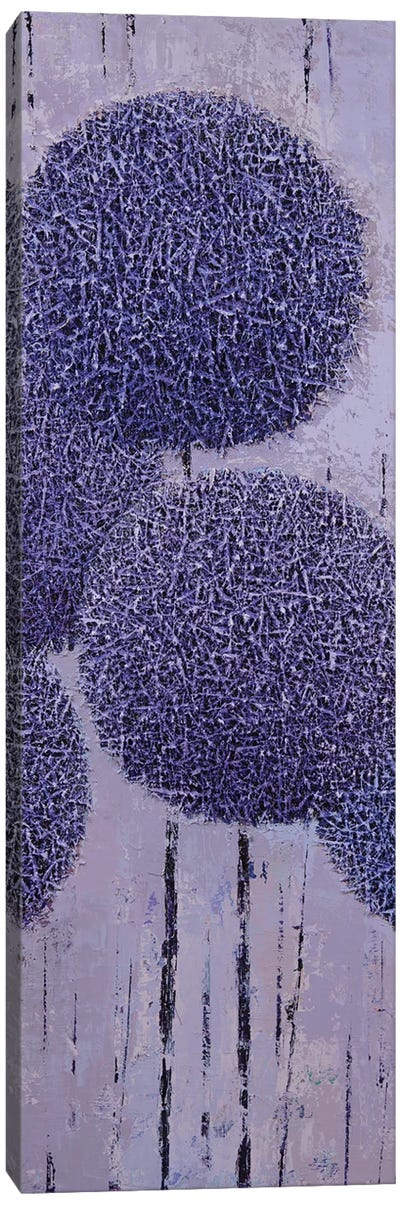 Garden Geometry 2021 III Canvas Art Print - Purple Abstract Art
