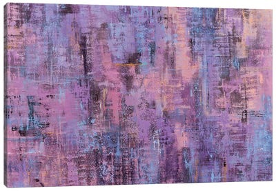 Abstract XLVIII Canvas Art Print - Purple Abstract Art
