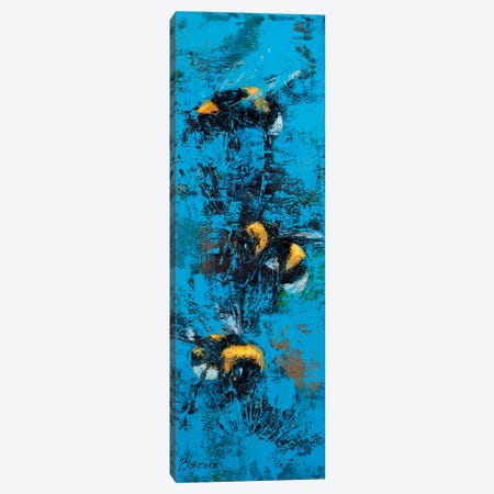 Bumblebees Canvas Print #OBO14} by Olena Bogatska Canvas Wall Art