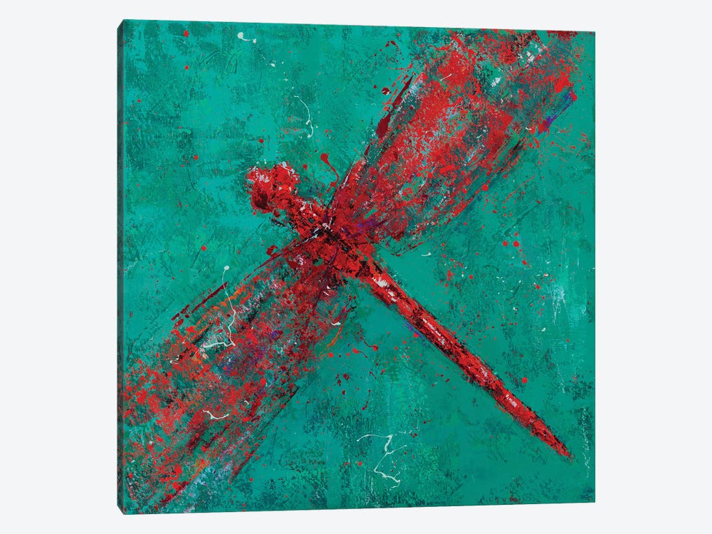 Red Dragonfly VI by Olena Bogatska 1-piece Art Print
