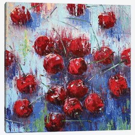 Cherry I Canvas Print #OBO15} by Olena Bogatska Canvas Artwork