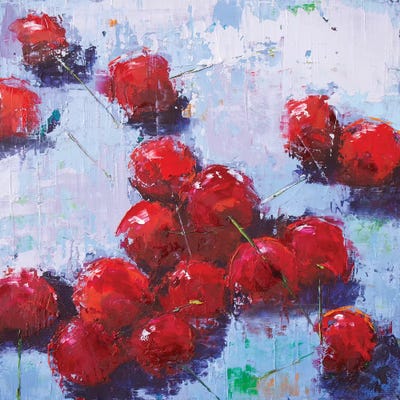 Cherry III by Olena Bogatska framed canvas print
