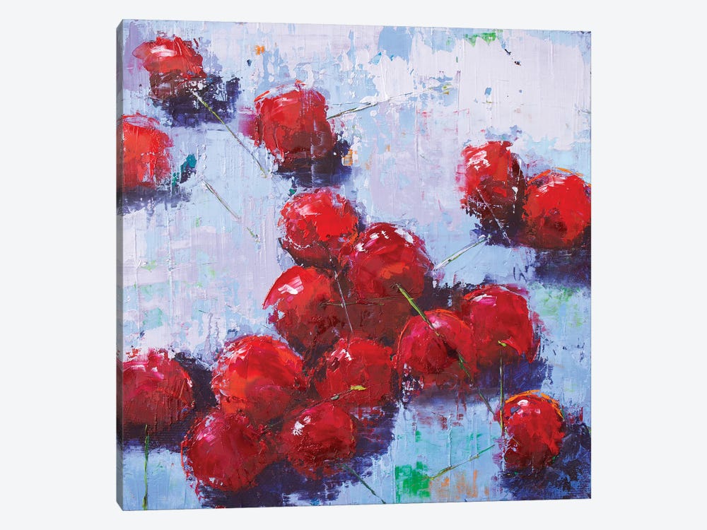 Cherry III by Olena Bogatska 1-piece Canvas Art