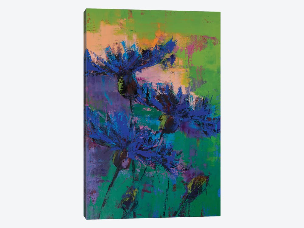 Cornflowers IV by Olena Bogatska 1-piece Canvas Art Print