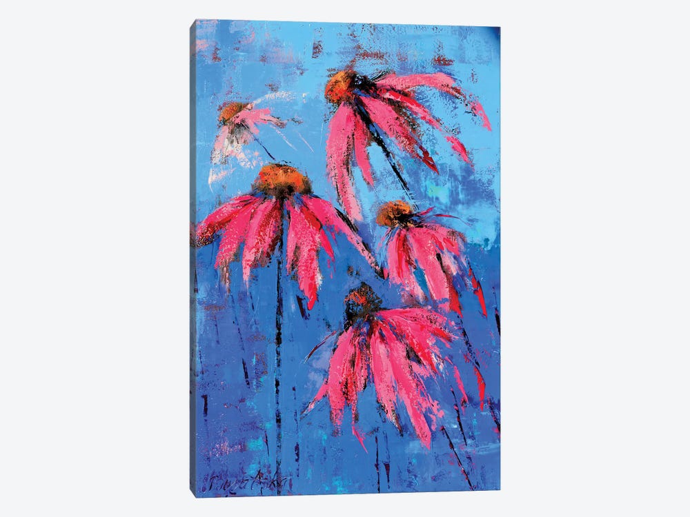 Echinacea by Olena Bogatska 1-piece Canvas Print