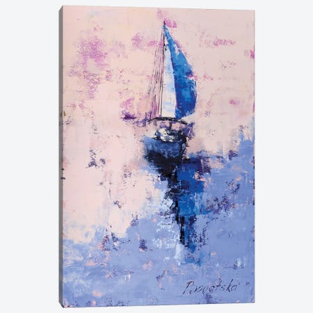 Evening Sail Canvas Print #OBO28} by Olena Bogatska Canvas Art