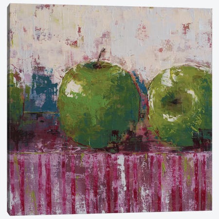 Green Apples Canvas Print #OBO35} by Olena Bogatska Canvas Artwork
