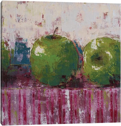 Green Apples Canvas Art Print - Apple Art