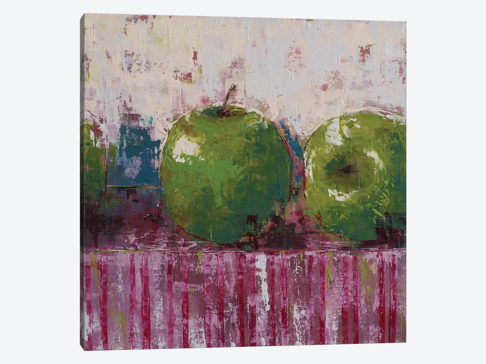 Green Apples by Olena Bogatska 1-piece Canvas Artwork