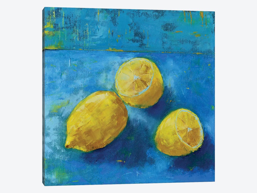 Lemons by Olena Bogatska 1-piece Canvas Print